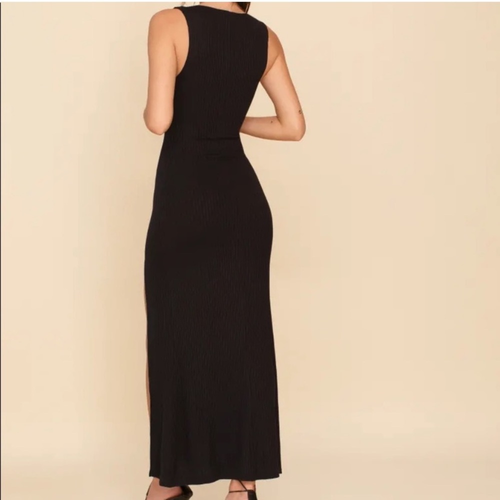 NEW Reformation Bliss Dress Black - Picture 4 of 8